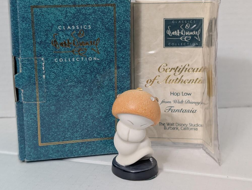 Vintage WDCC Fantasia Hop Low Small Mushroom Figure